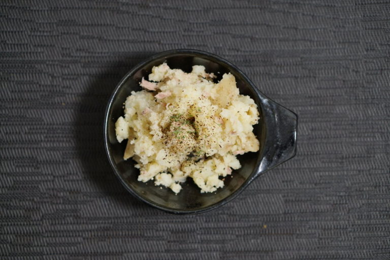 よりヘルシーなマヨネーズなしポテトサラダ つよめし